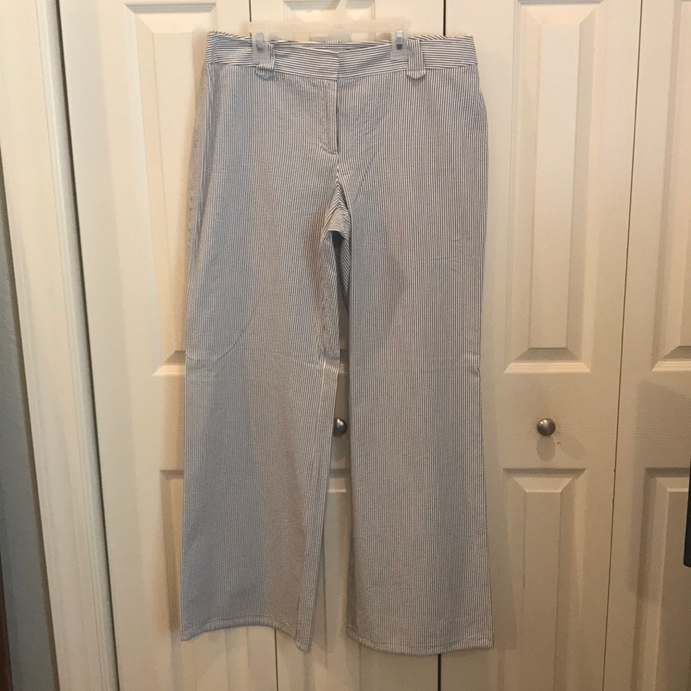 LOFT chino seersucker pants
